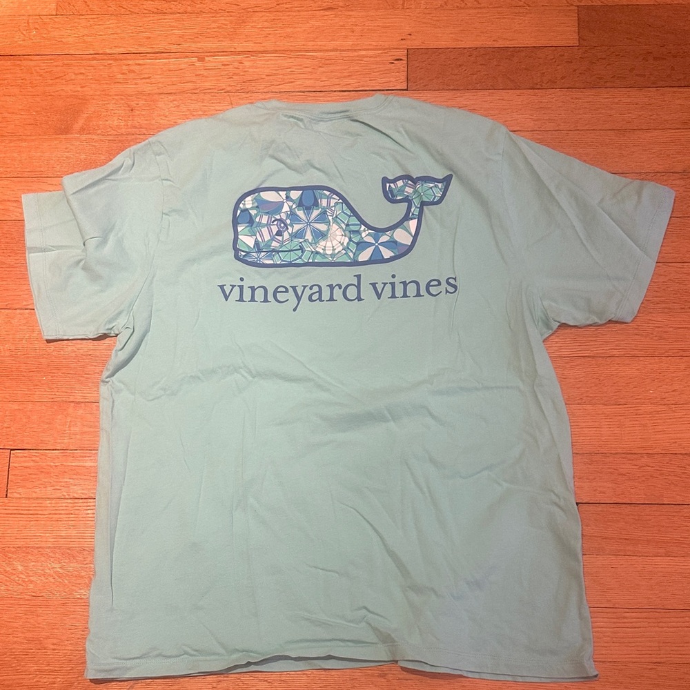 Vineyard Vines Men's Light Blue Short Sleeve Tee size large